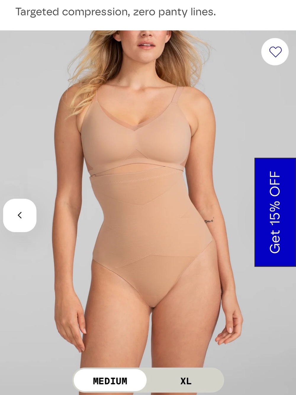 Honeylove High-Waist Shaping Thong Bodysuit - Nude